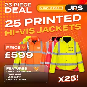 25x Printed Hi-Vis Bomber/Traffic Jacket Bundle