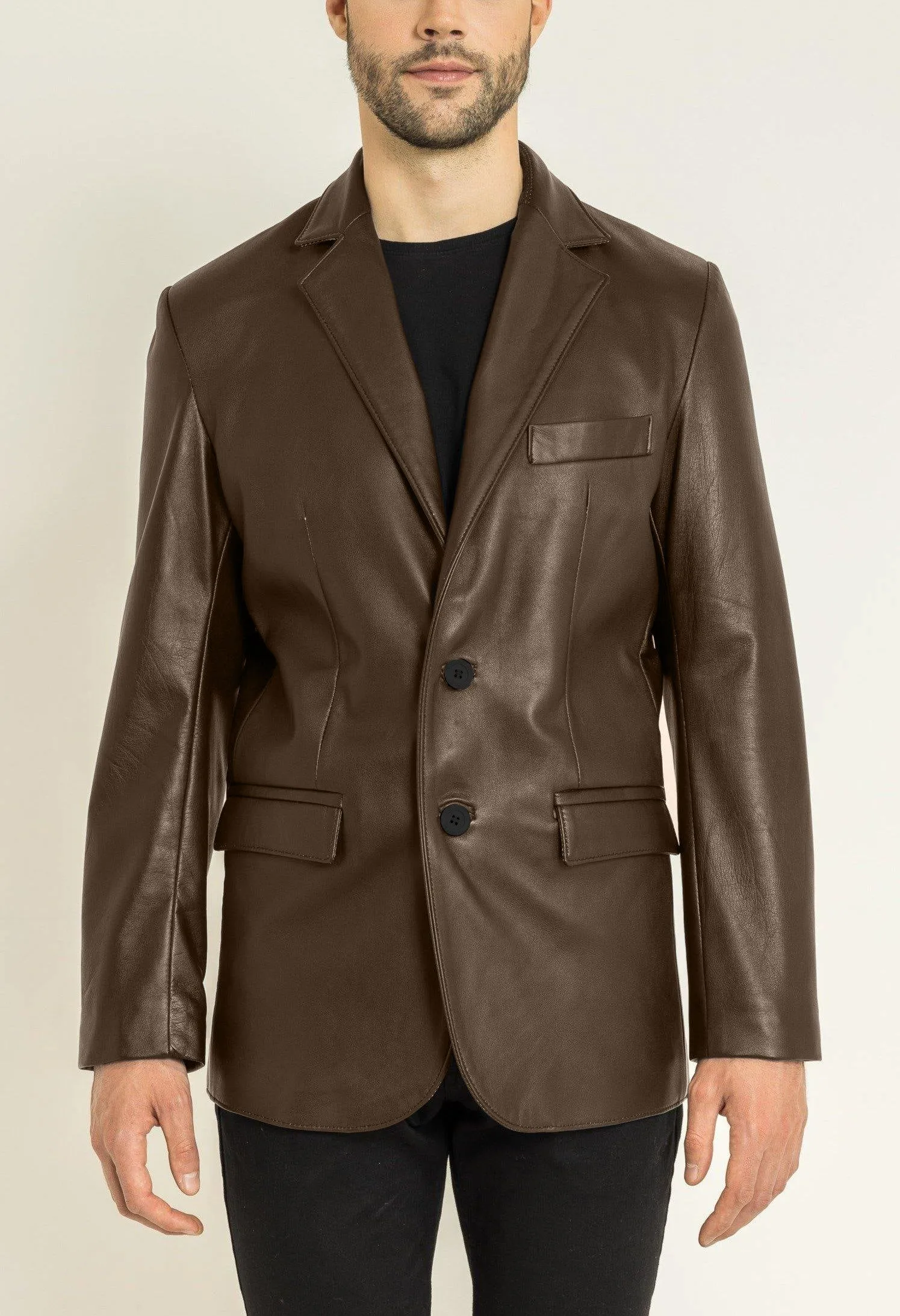 Angelo Leather Blazer