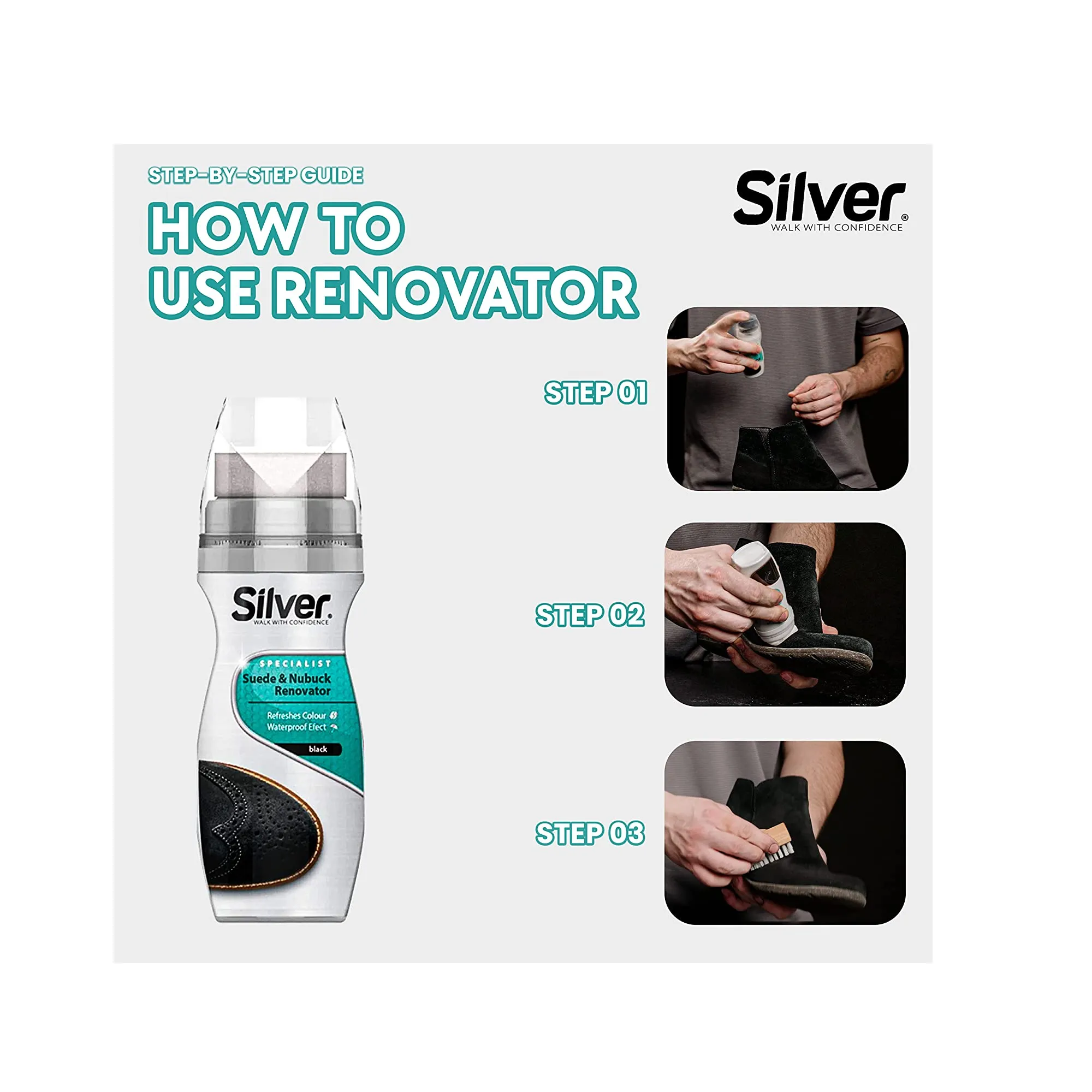 Black Suede Dye with Sponge for Easy Applicaton 2.5oz