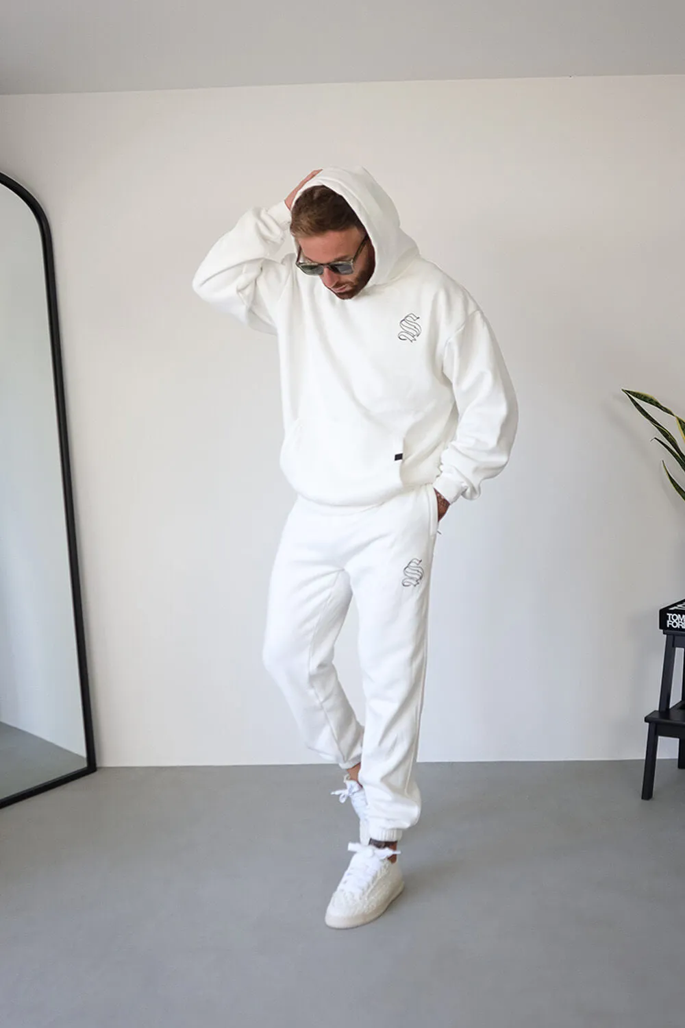Core Logo Joggers - White