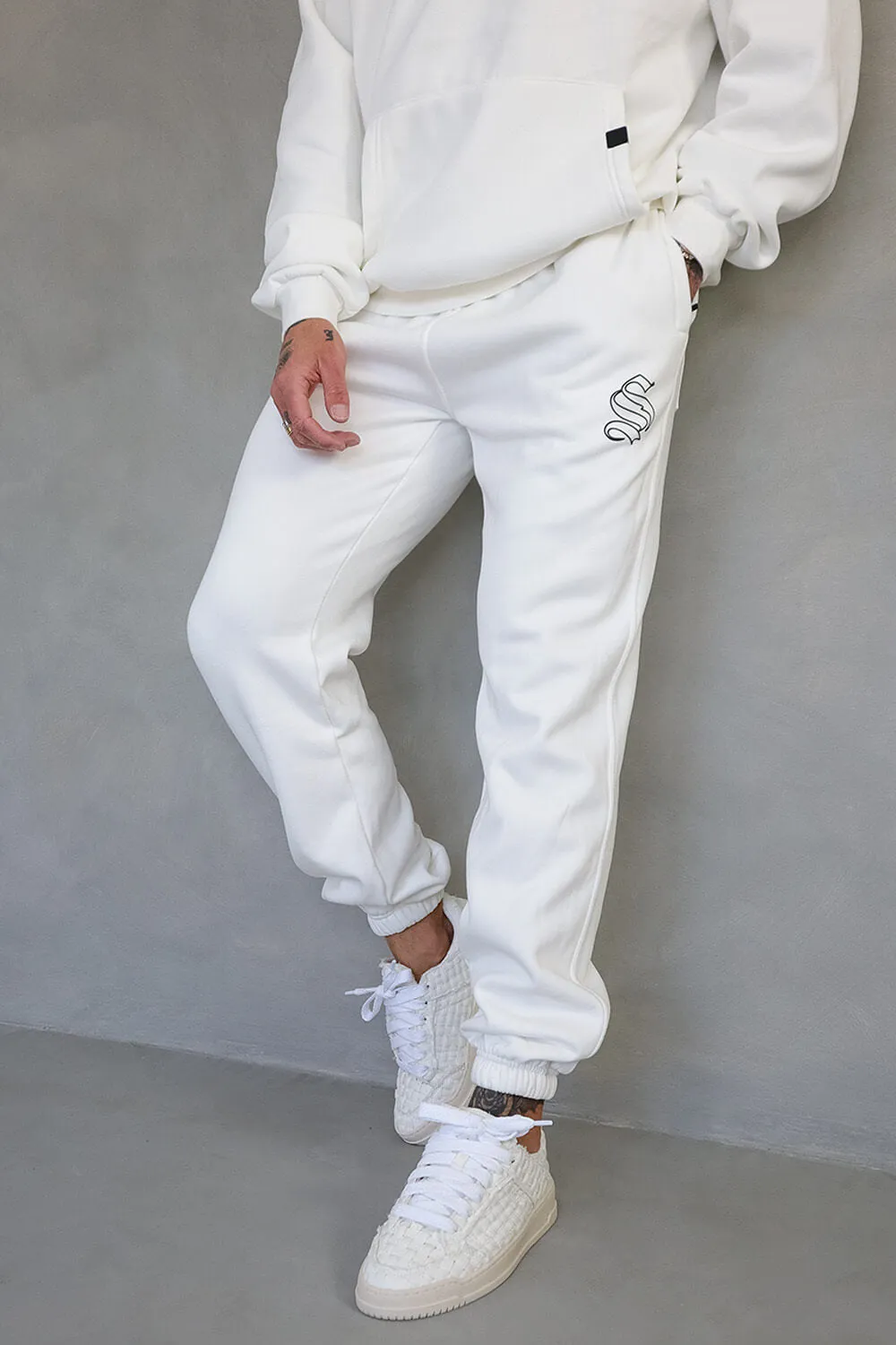 Core Logo Joggers - White