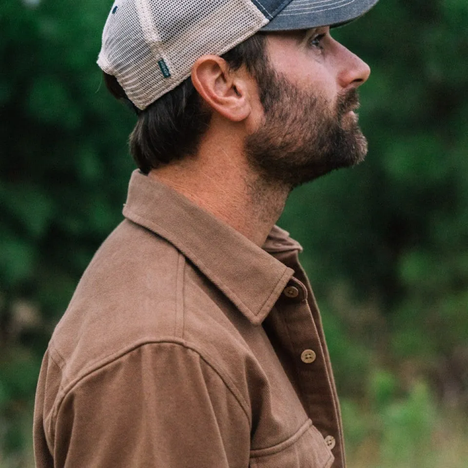 Gunner Cotton Twill Shirt Jac | Fox Den Brown