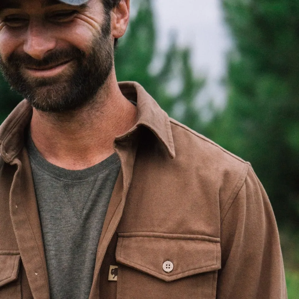 Gunner Cotton Twill Shirt Jac | Fox Den Brown