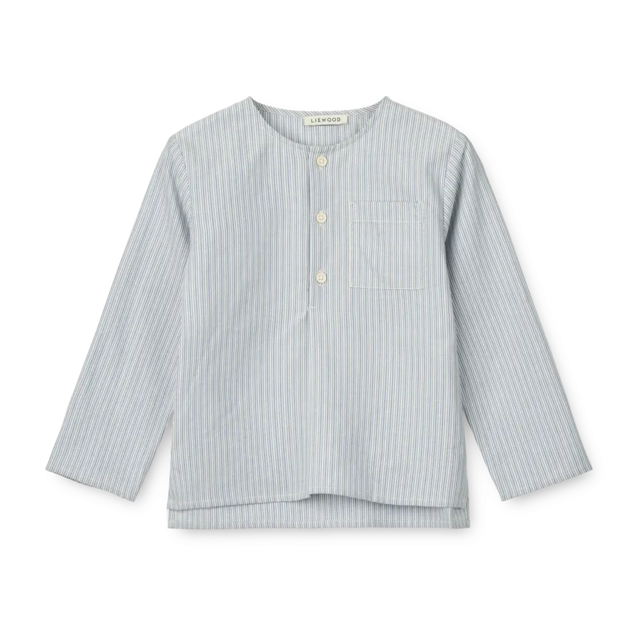 Houston Pinstripe Organic Cotton Shirt (Riverside)