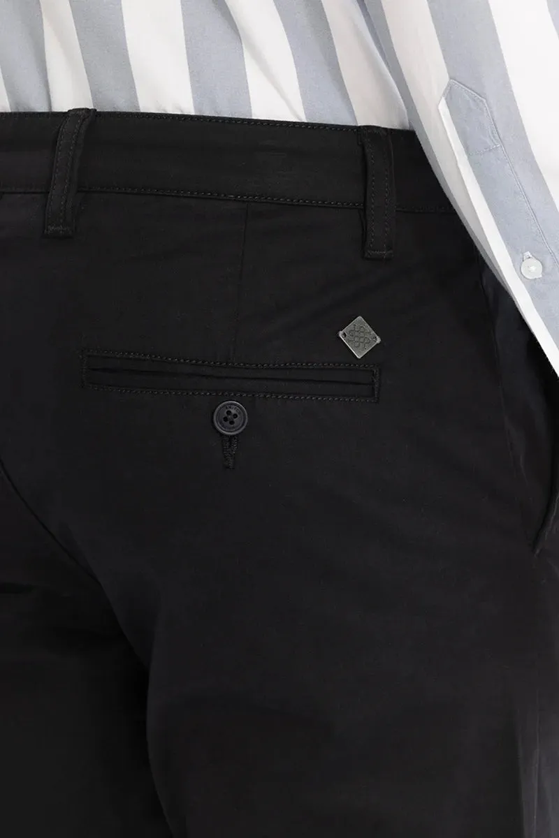 Jet Black Slim Fit Chinos