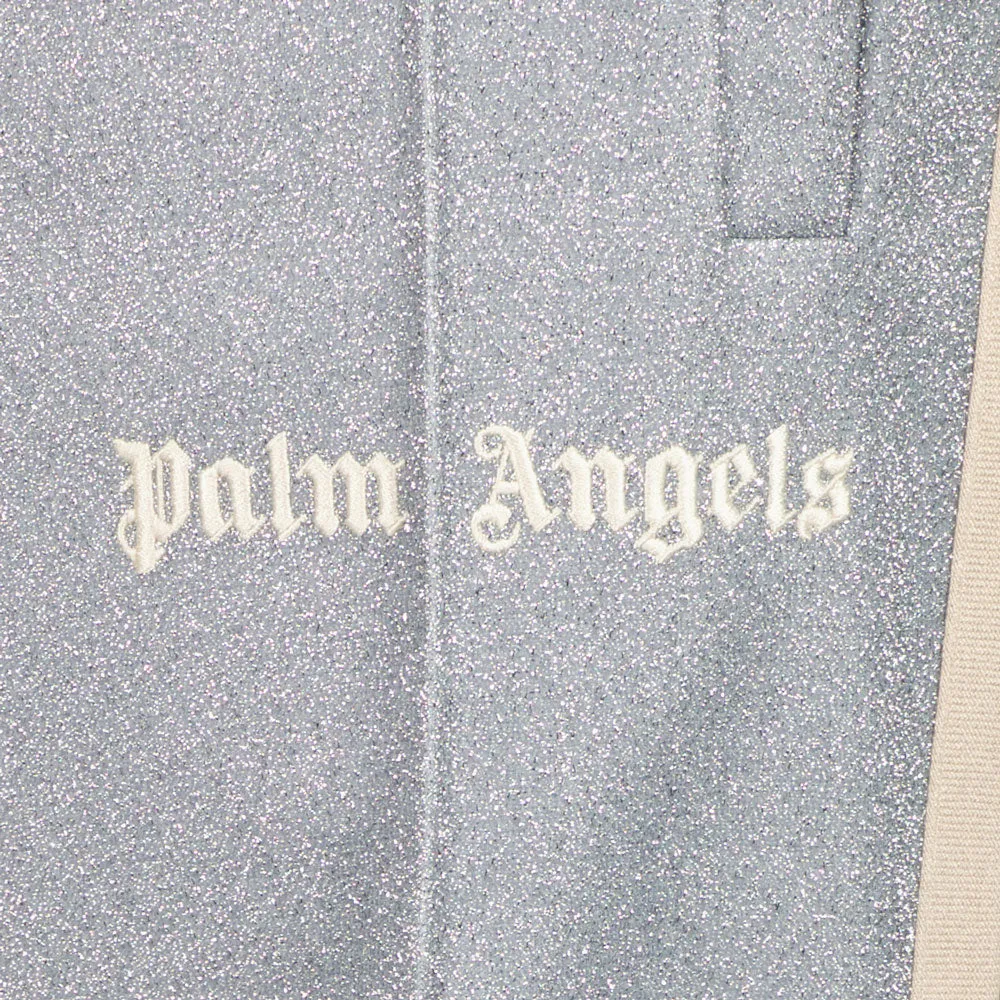 Lurex Logo Print Track Bottoms
