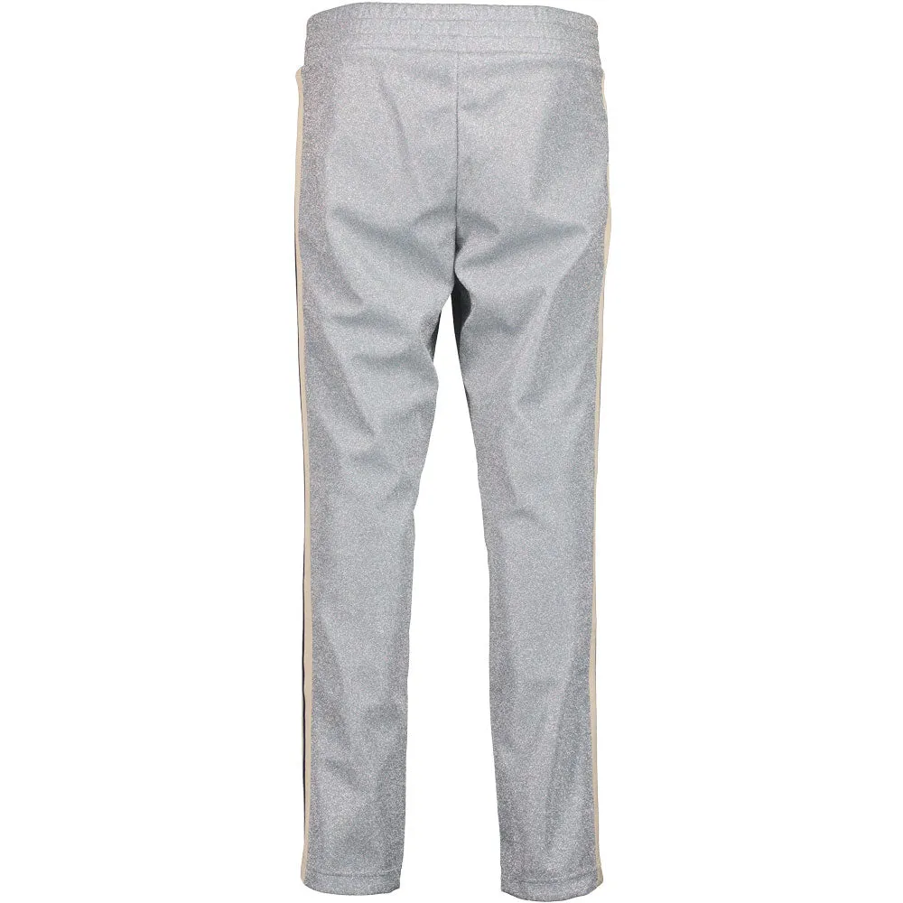 Lurex Logo Print Track Bottoms