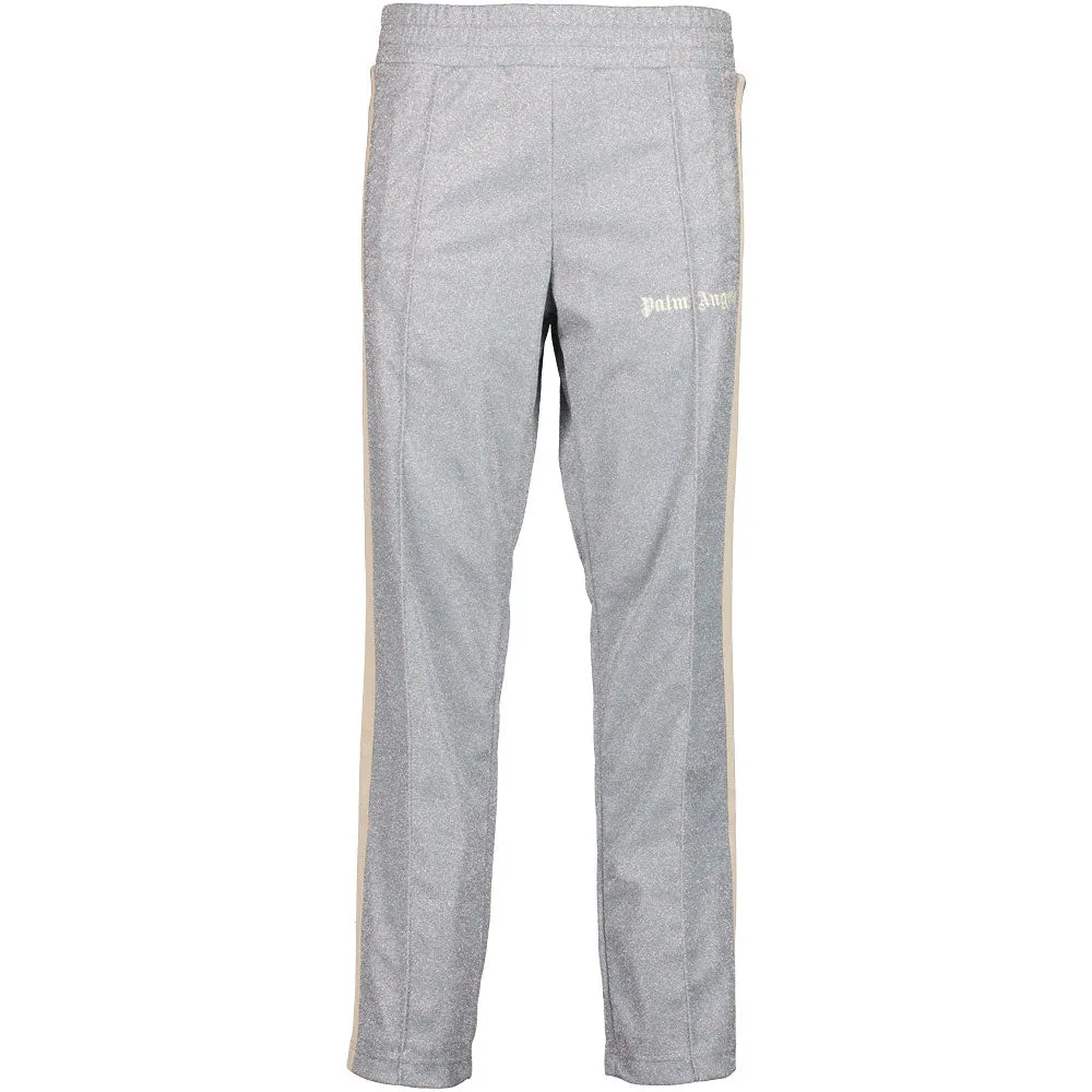 Lurex Logo Print Track Bottoms