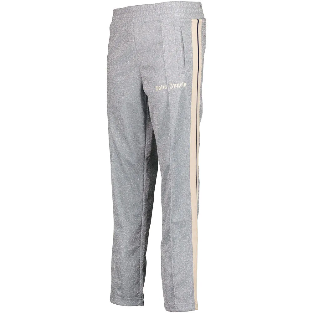 Lurex Logo Print Track Bottoms