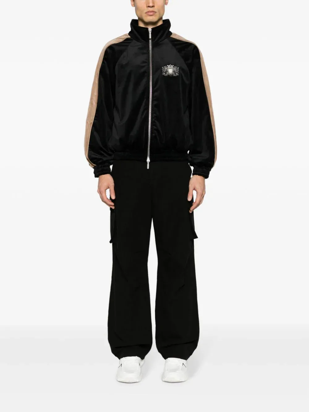Sky Lounge Velvet Track Jacket