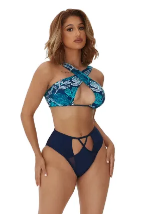 SUMMER BREEZE BIKINI-BLUE PRINT