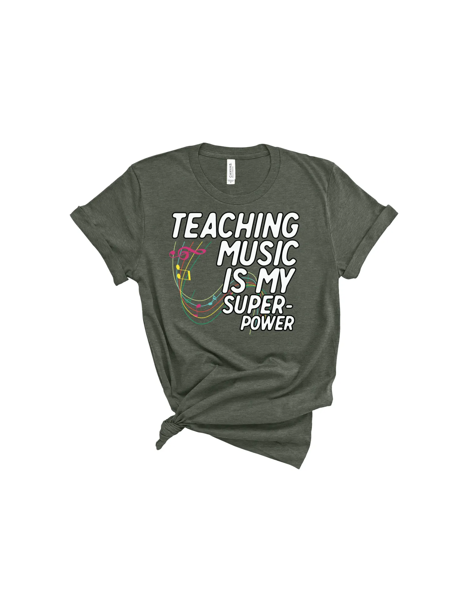 Teaching Music is My Super Power Music Teacher shirt