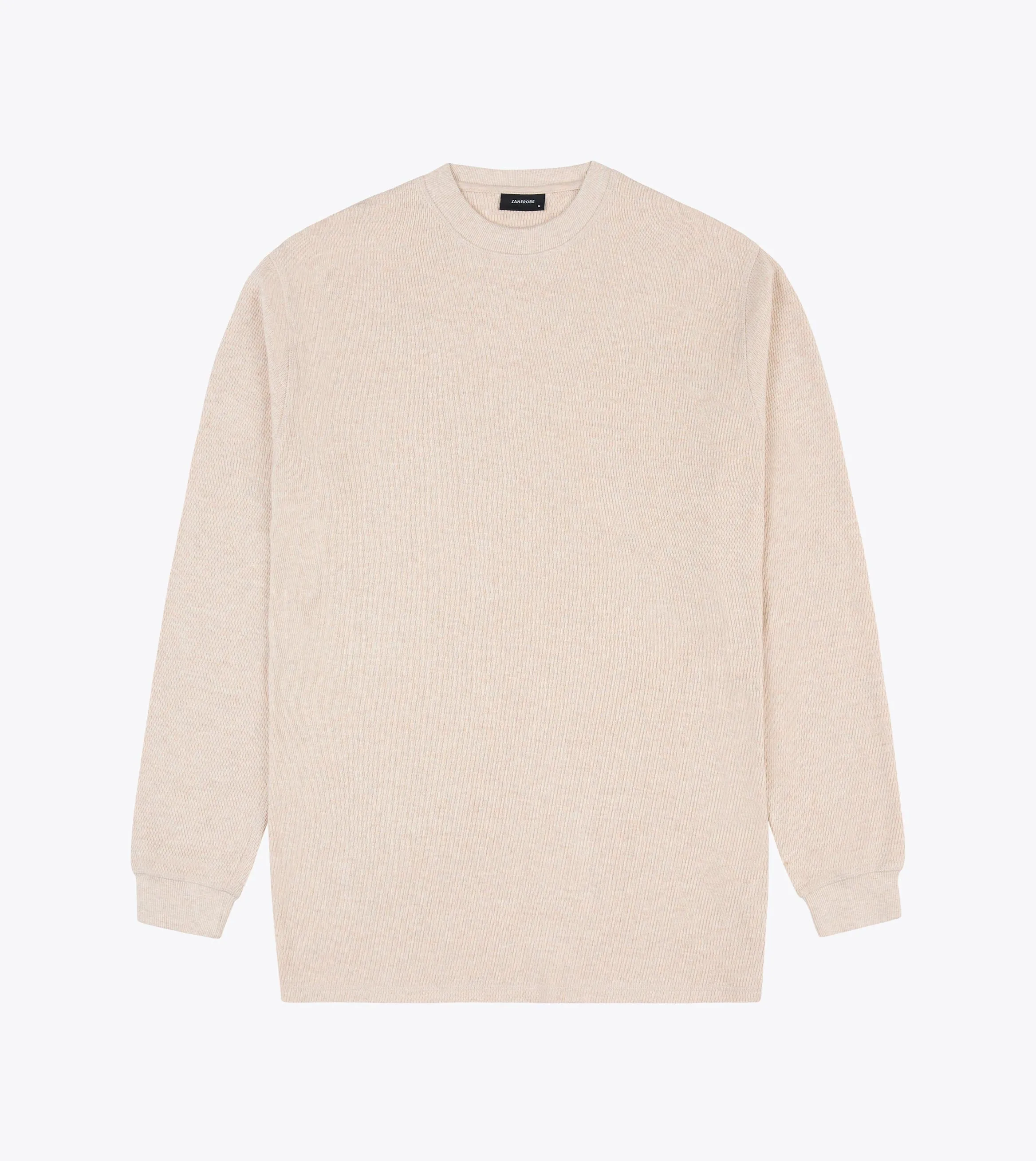 Thermal Box LS Tee Natural Marle