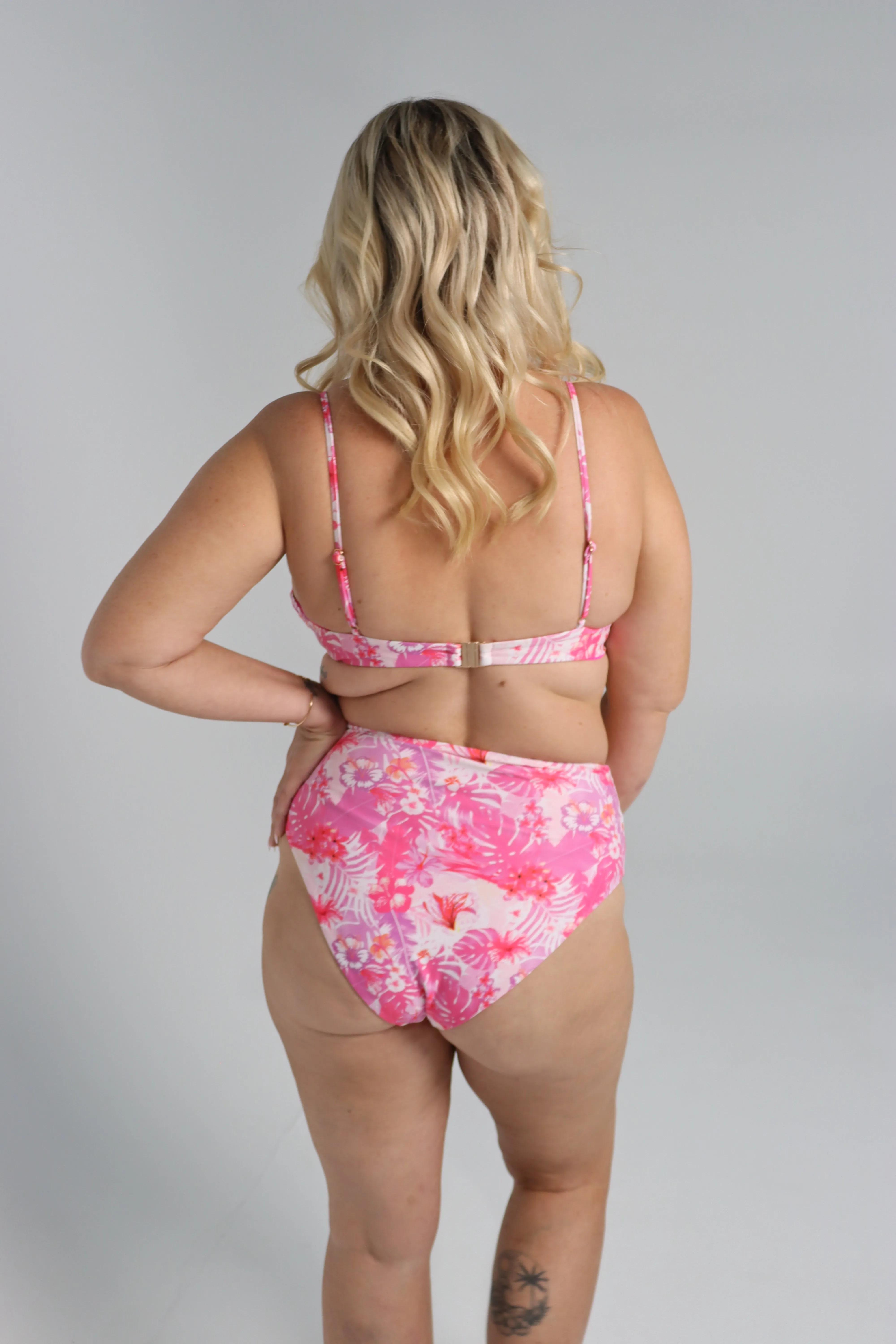 Tula Mid Coverage Bottoms - Pink Calypso