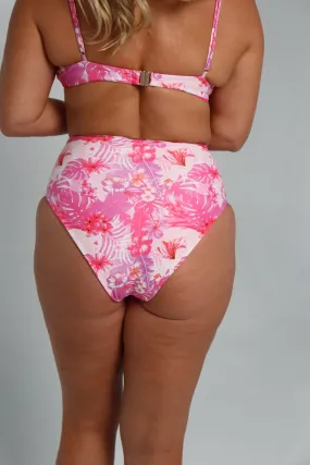 Tula Mid Coverage Bottoms - Pink Calypso